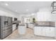Modern kitchen with stainless steel appliances, a center island, and tiled backsplash at 4970 Nw 35Th Lane Rd, Ocala, FL 34482