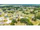 Wide aerial shot of a residential area with diverse homes and winding roads surrounded by lush greenery at 5 Dogwood Loop Ave, Ocala, FL 34472