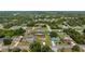 Wide aerial view of single-Gathering houses in a green, tree-filled neighborhood at 501 Marion Oaks Dr, Ocala, FL 34473