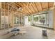 View of the interior of a home under construction showing bare studs and window placement at 11506 Nw 20Th St, Ocala, FL 34482