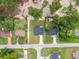 Stunning aerial view of the property showcasing its generous lot size and quiet neighborhood at 13803 Se 44Th Ave, Summerfield, FL 34491