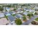 Neighborhood aerial featuring lush landscaping, mature trees, and well-maintained homes at 1405 Espinoza Ln, Lady Lake, FL 32159