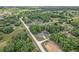 This aerial view captures a charming neighborhood with mature trees and spacious lots at 14650 Sw 33Rd Ln, Ocala, FL 34481