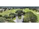 Aerial shot of the golf course neighborhood and winding roads at 1819 Captiva Ct, The Villages, FL 32162