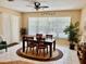 Open dining area with views of the backyard and pool at 19480 Sw 100Th Loop, Dunnellon, FL 34432