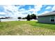 A spacious grassy backyard is fully enclosed with a white vinyl privacy fence at 2883 Sw 146Th Place Rd, Ocala, FL 34473