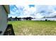 Large grassy backyard surrounded by a privacy fence and neighboring homes at 2883 Sw 146Th Place Rd, Ocala, FL 34473