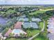 A vibrant community with tennis courts, a pool, manicured lawns, and lush trees, perfect for active living at 3001 Hillside Ln, The Villages, FL 32162