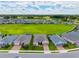 An aerial view featuring the uniformity of home styles, manicured lawns, and tree-lined streets in the community at 4419 Nw 54Th Ter, Ocala, FL 34482