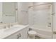 Well-appointed bathroom with a combined tub and shower, vanity, and ample space at 4419 Nw 54Th Ter, Ocala, FL 34482