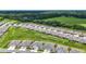 An aerial view of the homes in the neighborhood and the verdant common area at 5233 Nw 43Rd Lane Rd, Ocala, FL 34482