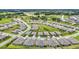 Overhead shot showcases a Primary-planned community with lush lawns and sidewalks at 5233 Nw 43Rd Lane Rd, Ocala, FL 34482