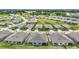 Scenic aerial view of a residential area featuring contemporary homes, green spaces, and tree-lined streets at 5233 Nw 43Rd Lane Rd, Ocala, FL 34482