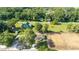 Scenic aerial shot of the property highlighting its proximity to lush greenery and adjacent new construction at 5596 Nw 57Th St, Ocala, FL 34482