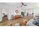 Open-concept living room with views to the kitchen and bedroom at 8905 Sw 76Th Ln, Ocala, FL 34481