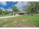 Cozy home with a long driveway leading to a carport, complemented by a lush lawn at 5018 Se 106Th Pl, Belleview, FL 34420