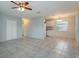 Bright living room with tile flooring and a ceiling fan at 956 Osceola Trl, Casselberry, FL 32707