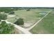 Large grassy land with scattered trees, pond, and a winding dirt road on a sunny day at 4880 Bannon Island Rd, Haines City, FL 33844