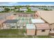 Aerial view of shuffleboard courts with covered benches, providing a great recreational amenity at 6739 Kensington Ne Dr, Winter Haven, FL 33881