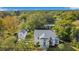 Aerial view of a two-story house with a detached garage at 907 Cornelia Ave, Lakeland, FL 33803