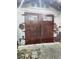 Exterior view of metal doors on an outbuilding at 4450 Old Berkley Rd, Auburndale, FL 33823