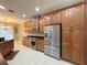 Gourmet kitchen boasts stainless steel appliances and plenty of storage at 4577 Back Nine Dr, Winter Haven, FL 33884