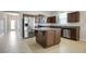 Modern kitchen with stainless steel appliances and island at 1912 Castleton Dr, Saint Cloud, FL 34771