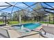 Relaxing screened-in pool, perfect for lounging at 222 Rod Ln, Davenport, FL 33837