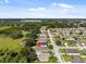Aerial perspective of a residential neighborhood with a single-Gathering home and extensive green space at 2158 Mirasol Dr, Winter Haven, FL 33881