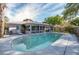 Backyard pool with screen room and patio perfect for outdoor enjoyment and relaxation at 2014 Bardmoor, Winter Haven, FL 33884