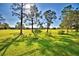 Expansive green space featuring manicured grass, trees, and views of the surrounding homes at 579 Saint Andrews Rd, Winter Haven, FL 33884