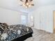 Main bedroom with ensuite bathroom and luxury vinyl plank flooring at 960 Old Cutler Rd, Lake Wales, FL 33898