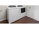 Neat laundry room featuring a new washer and dryer set at 2821 Sheldon St, Lakeland, FL 33813