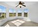 Bonus room with a beautiful ceiling fan and lots of natural light at 4071 Albritton Rd, St Cloud, FL 34772