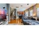 Open living space with kitchen view and a comfortable couch at 2556 Ladoga Dr, Lakeland, FL 33805