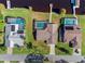 Aerial view of waterfront homes, featuring private pools, docks, and lush landscaping at 288 Hernando Rd, Winter Haven, FL 33884