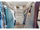 Well-organized walk-in closet featuring shelving and hanging storage at 288 Hernando Rd, Winter Haven, FL 33884