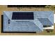 Home with solar panels on the roof viewed from above at 4364 Reding Way, Lakeland, FL 33813