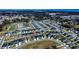 Aerial view of a house in a residential neighborhood at 4364 Reding Way, Lakeland, FL 33813
