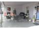 Cozy patio with wicker furniture and a gas grill at 5031 Timberlane Rd, Lake Wales, FL 33898
