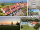 Photo collage showcasing the luxurious community, including lake views, tennis courts, and community pool at 802 Magnolia Pl, Winter Haven, FL 33884