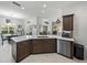 Eat-in kitchen with stainless steel appliances and an island at 4076 Tralee Dr, Lake Wales, FL 33859