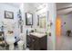 Clean bathroom with vanity, shower, and toilet at 6102 N Fork Ct, Lakeland, FL 33809