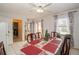 Bright dining area with a table and chairs near the pool at 6102 N Fork Ct, Lakeland, FL 33809
