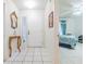 Bright entryway with tiled floor and mirror at 6102 N Fork Ct, Lakeland, FL 33809