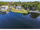 Aerial view of house on the lakefront at 1143 Waterview Pt, Lakeland, FL 33801