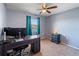 Home office in bedroom with desk and computer at 1143 Waterview Pt, Lakeland, FL 33801
