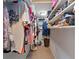 Walk-in closet with shelving and hanging rod at 1143 Waterview Pt, Lakeland, FL 33801