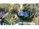 Aerial view of house, yard, and detached garage at 1329 Mount Pisgah Rd, Fort Meade, FL 33841