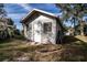 Detached brick storage shed in the backyard at 1329 Mount Pisgah Rd, Fort Meade, FL 33841